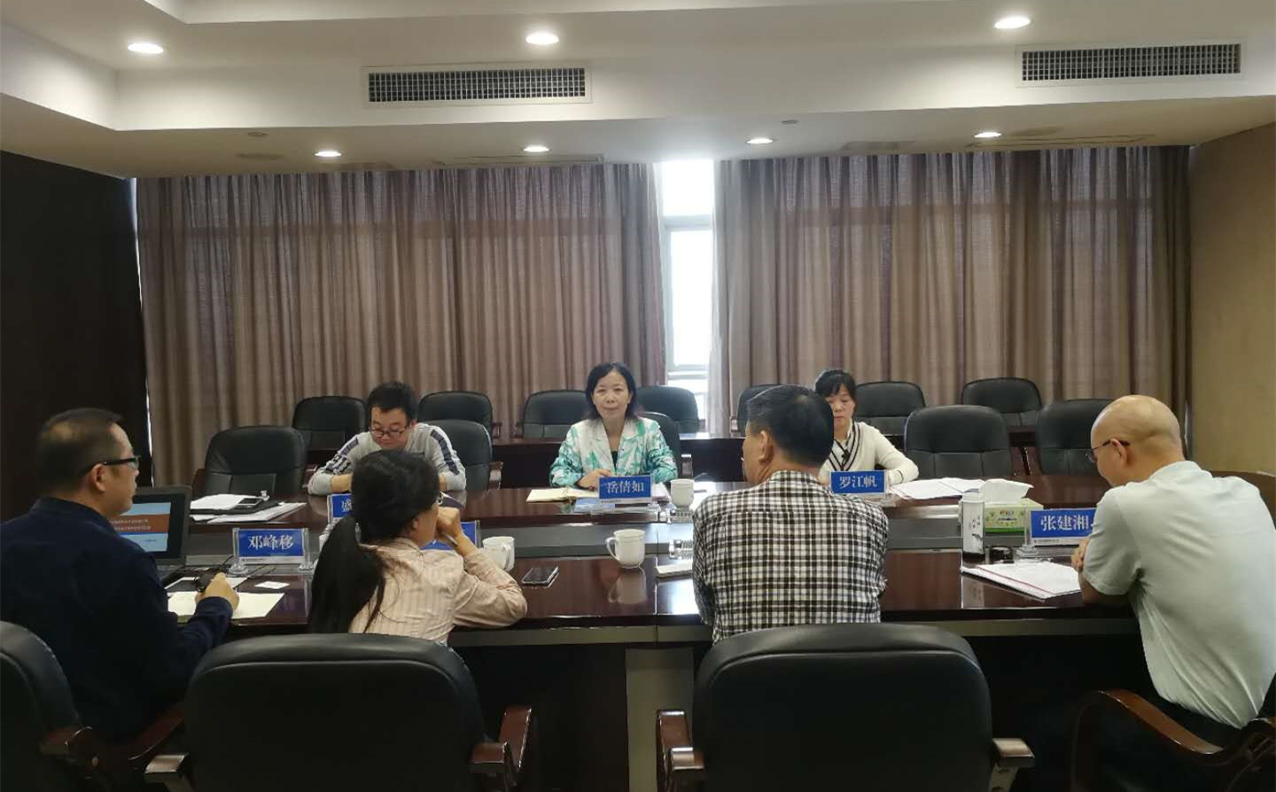 省国资委文明办莅临发展养老乐动体育·官方网站检查指导省文明单位创建工作