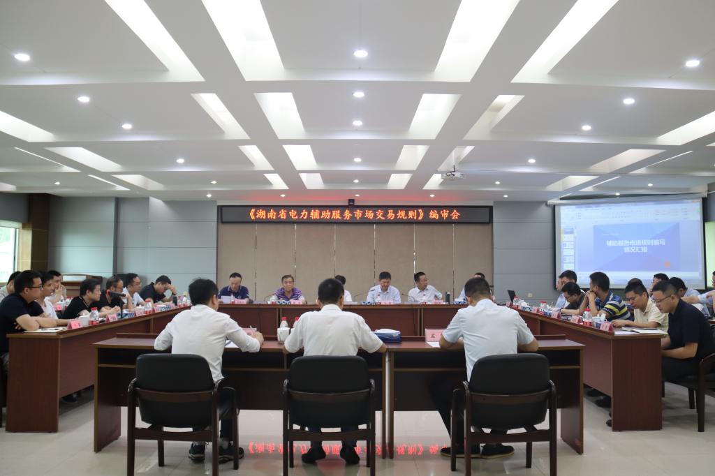 《湖南省电力辅助服务市场交易规则》编审会在株洲航电分乐动体育·官方网站召开