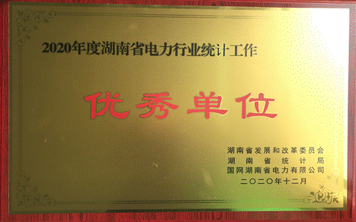 乐动体育·官方网站株洲航电分乐动体育·官方网站荣获“2020年度湖南省电力行业统计优秀单位”称号